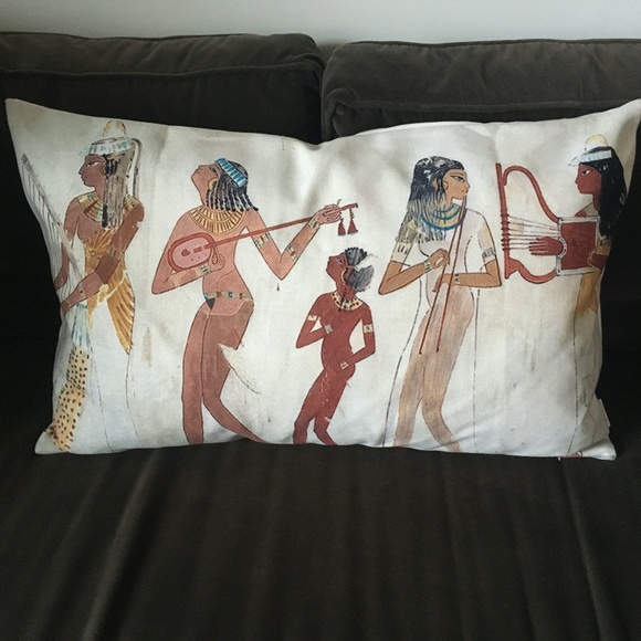 Ancient Egypt Murals Pillow or Cushion Cover - Picture 2 of 4
